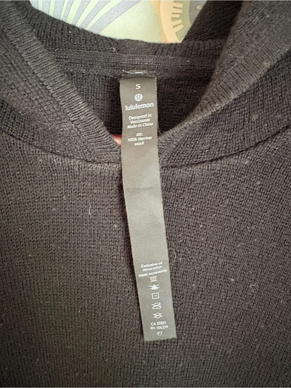 lululemon athletica Men's Black Sweater Hoodie, S